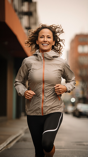 woman going for a jog