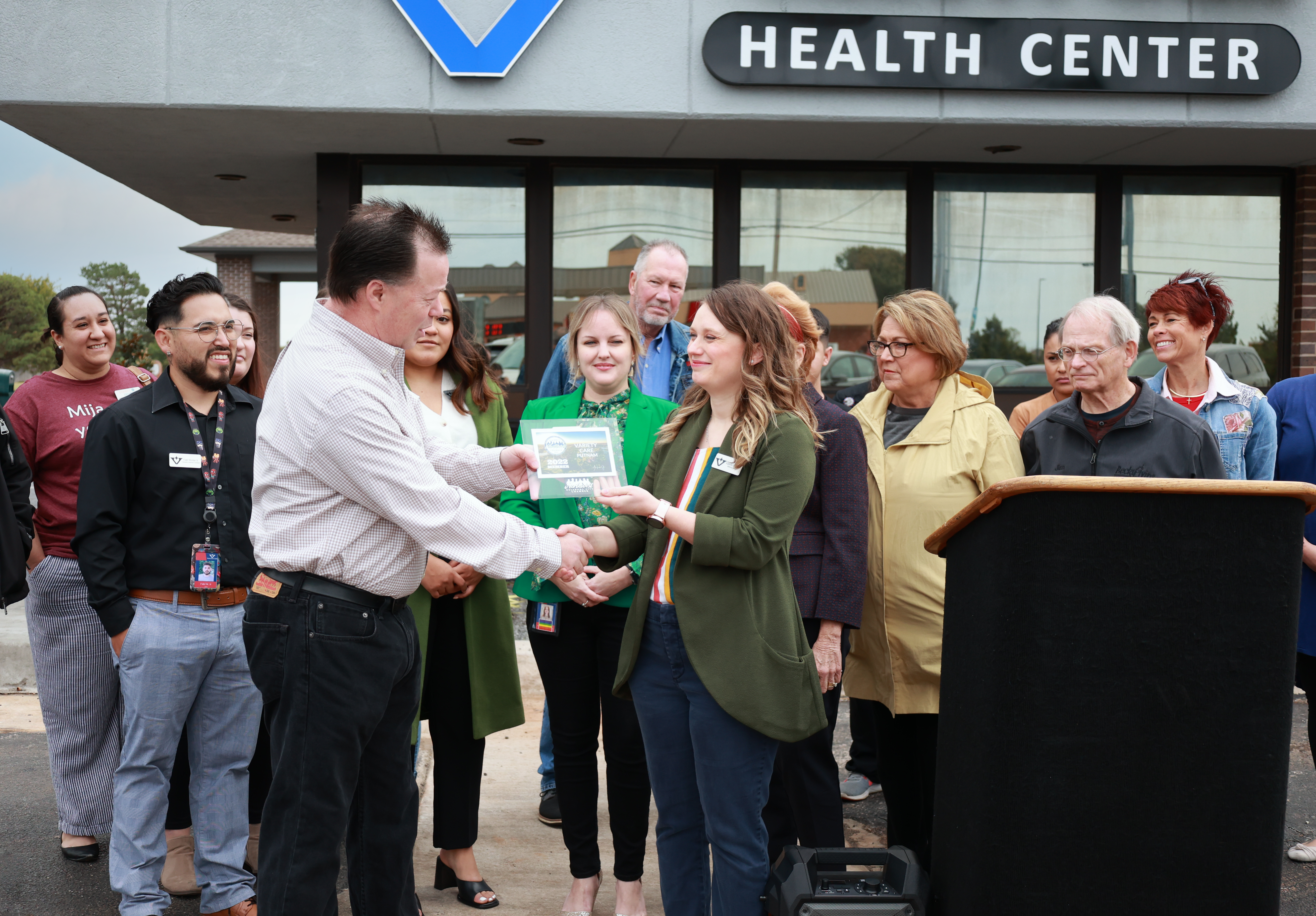 Variety Care Putnam ribbon cutting with northwest OKC Chamber